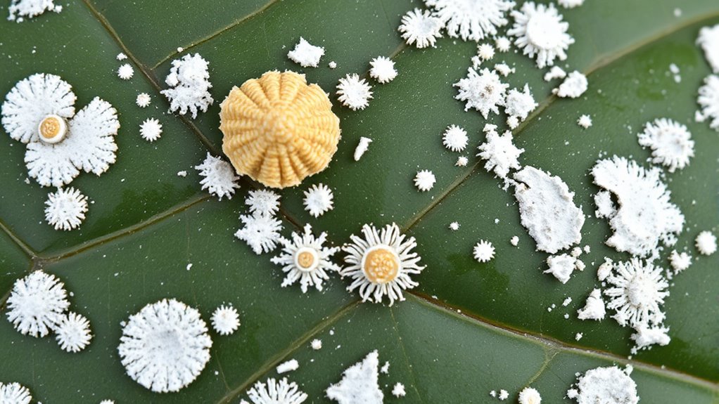 early white powdery fungal growth