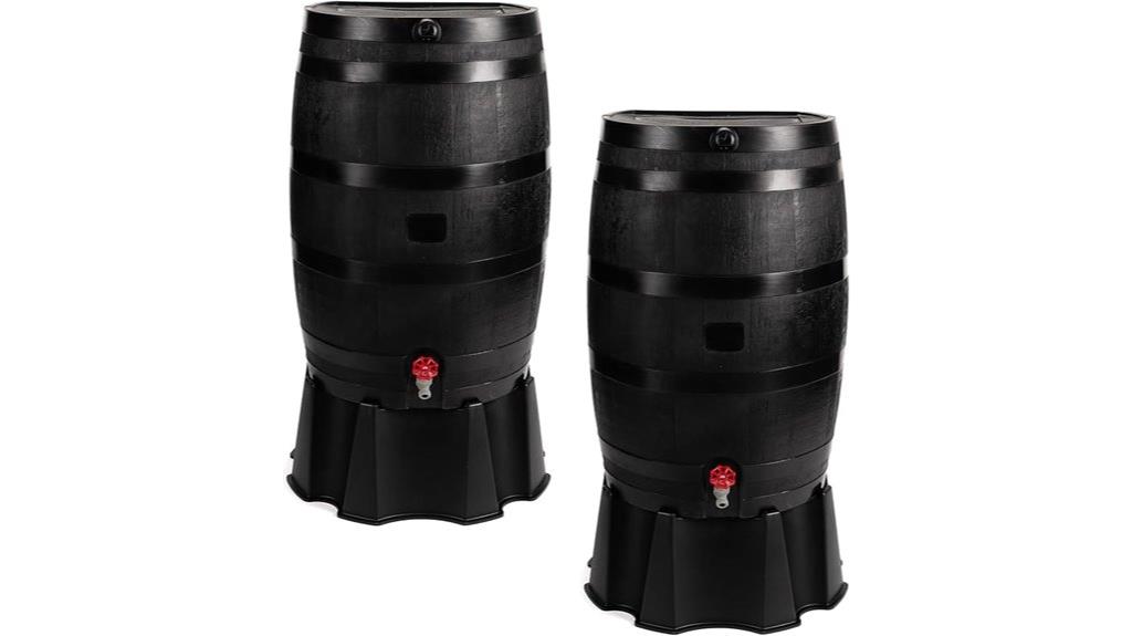 eco friendly 50 gallon rain barrel