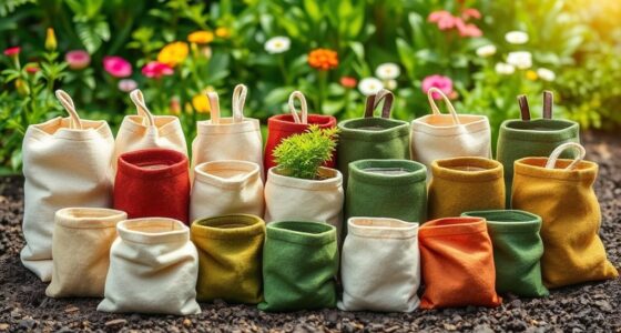 eco friendly durable felt grow bags