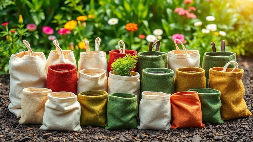 eco friendly durable felt grow bags