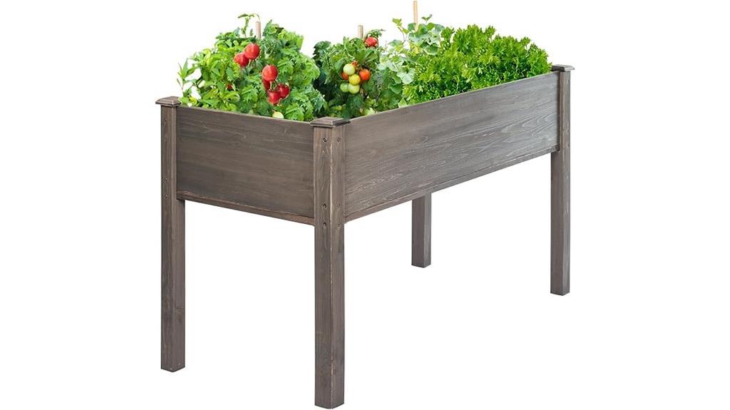 elevated outdoor garden bed