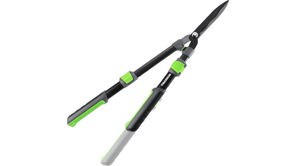 extendable handle hedge shears