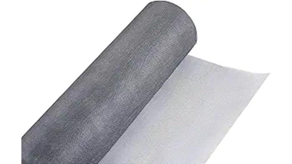 fiberglass screen roll size
