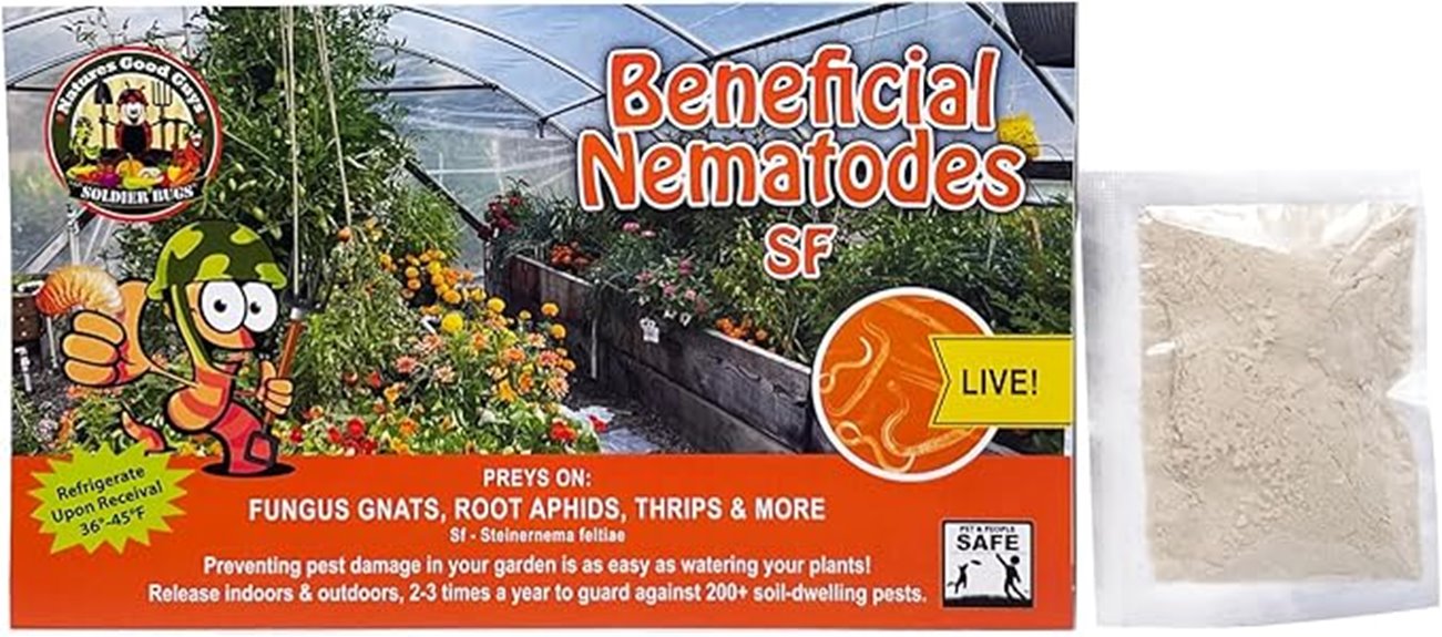 five million live nematodes
