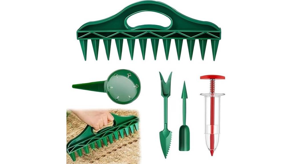 five piece seed spreader set