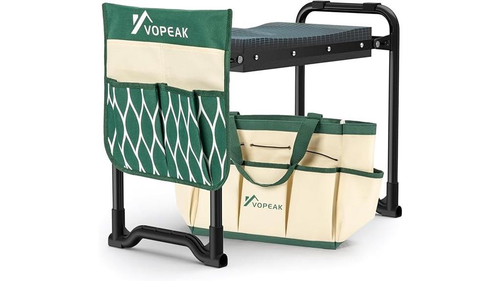 foldable garden kneeler seat