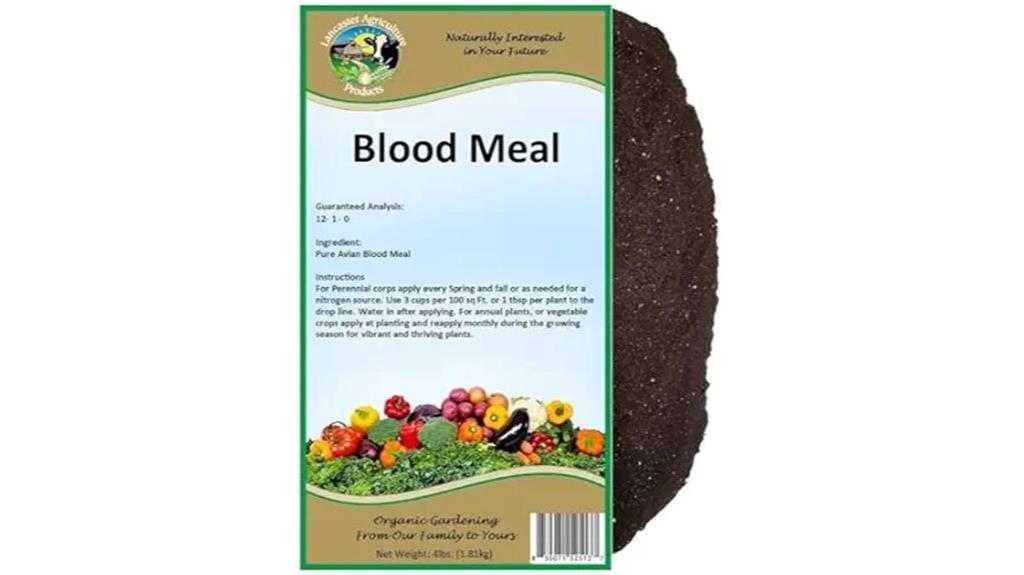 four pound blood meal fertilizer