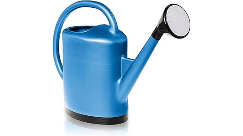 french blue watering can