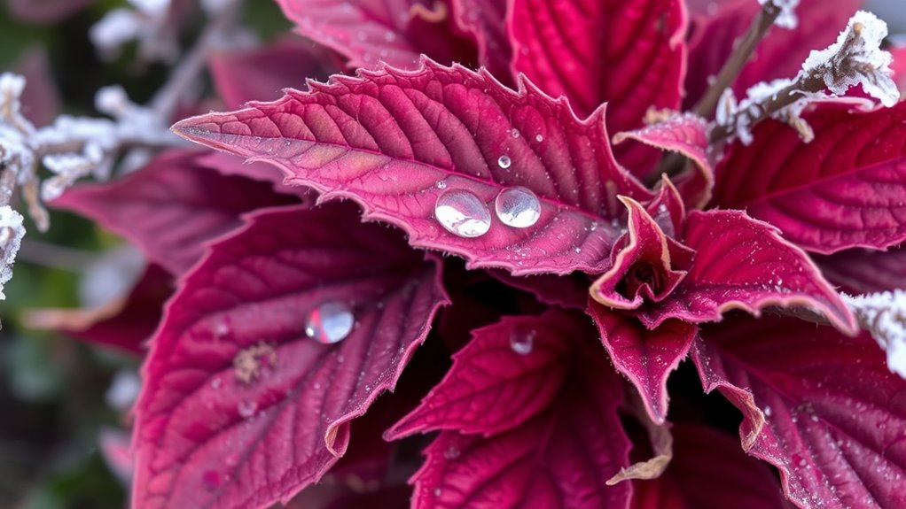 frost causes leaf damage