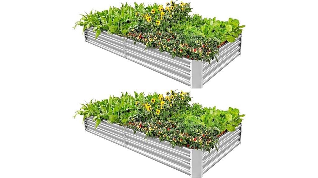 galvanized metal garden beds