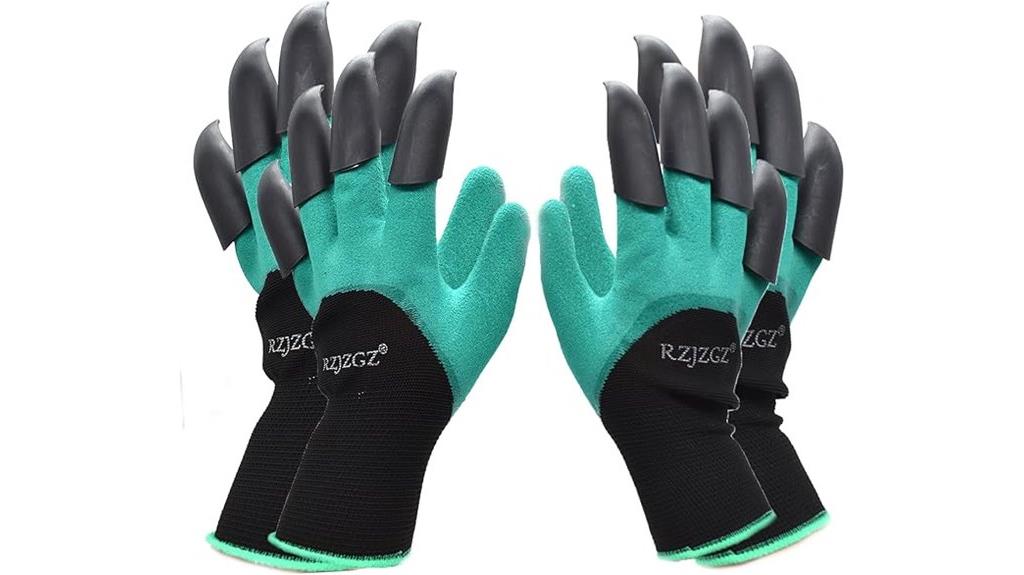 garden gloves with claws