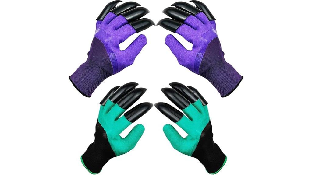 garden gloves with claws