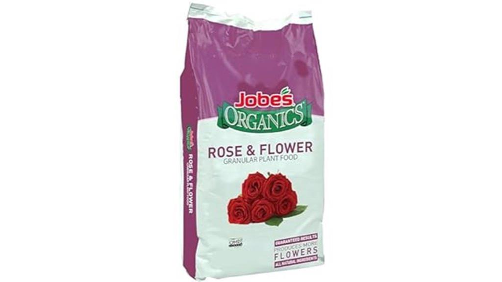 granular rose fertilizer bag