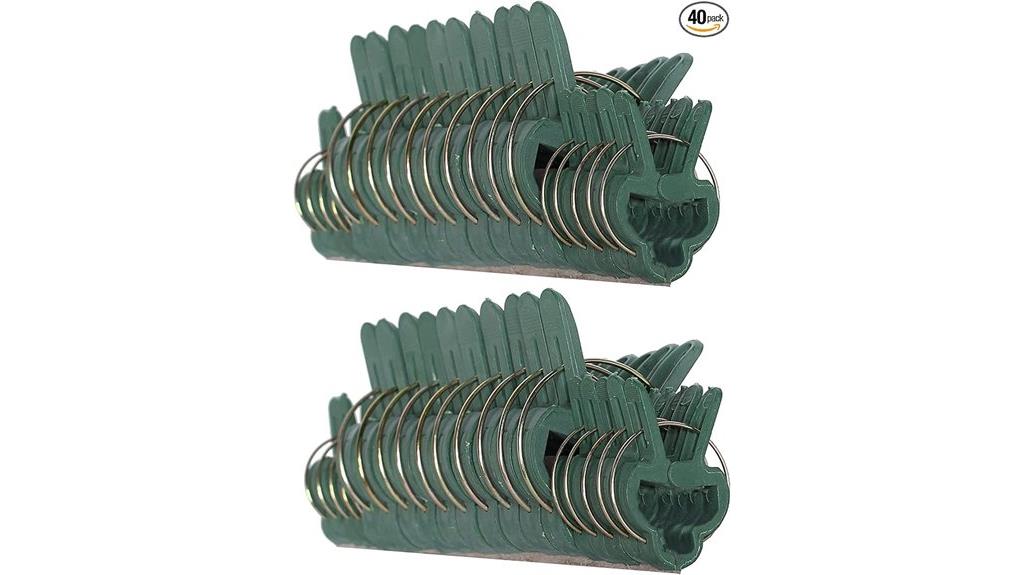 green plant clip set