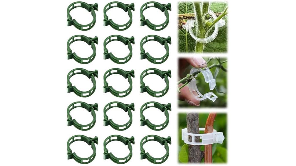 green plant support clips