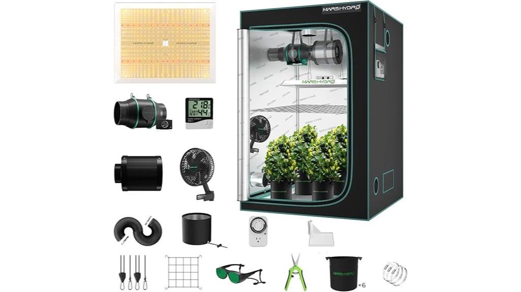 grow tent with light