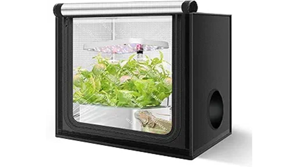 grow tent with viewing window