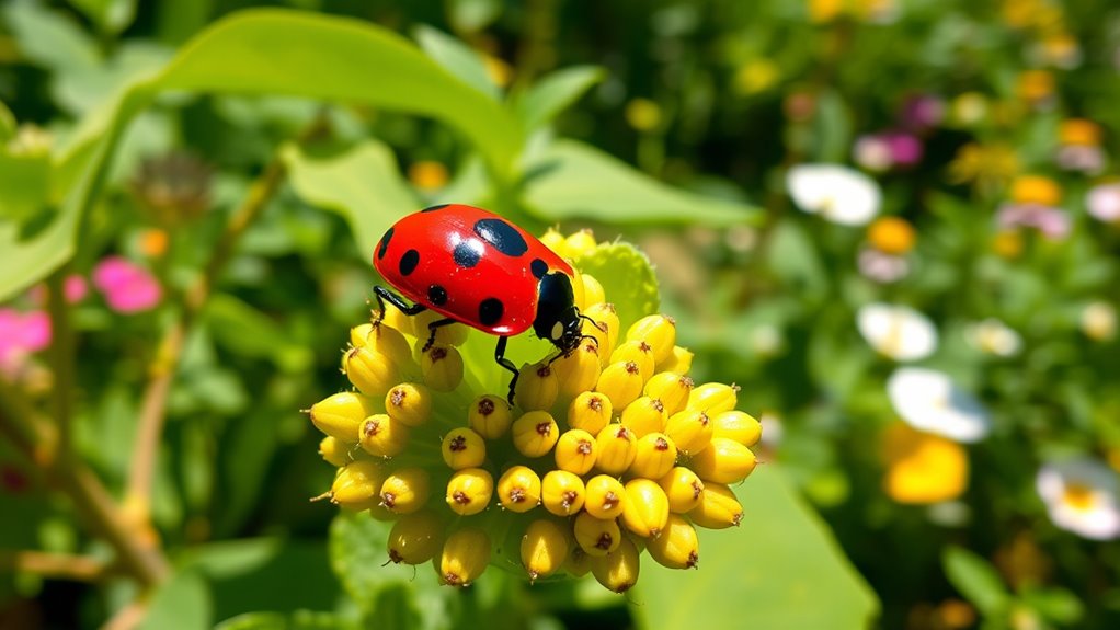habitat supports lady beetles