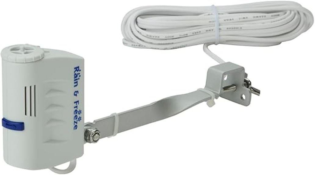 hardwired rain sensor device