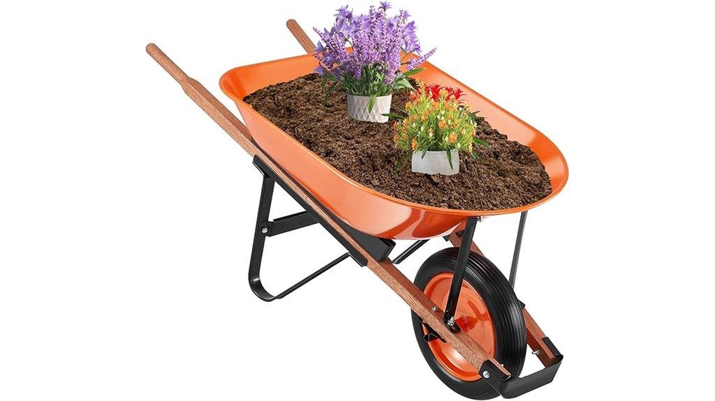 heavy duty garden wheelbarrow
