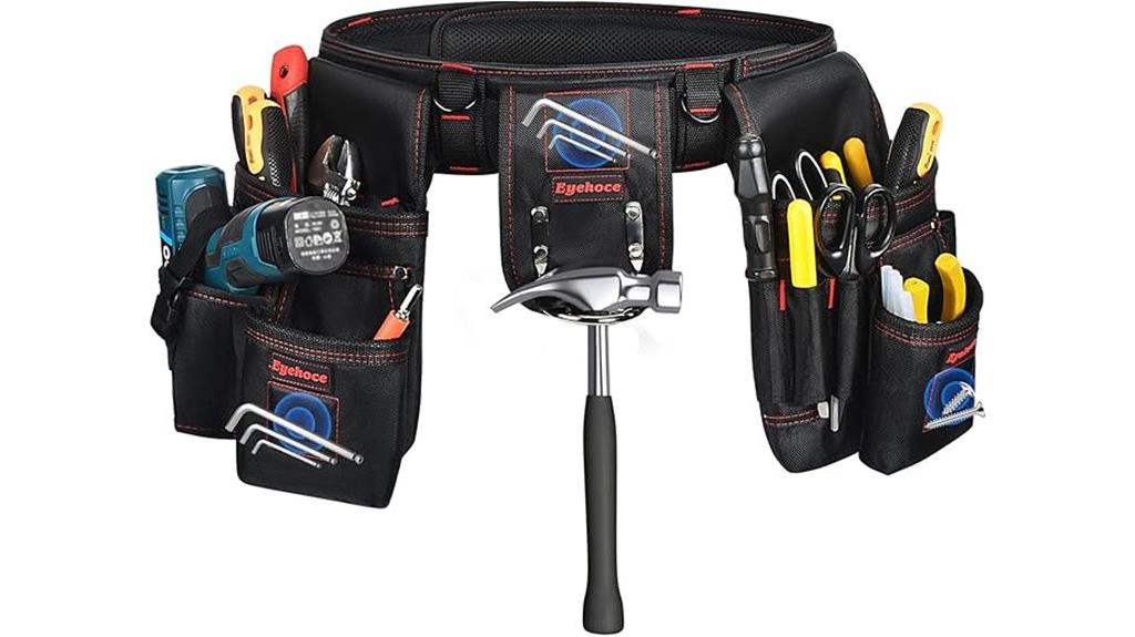 heavy duty multi pocket tool belt