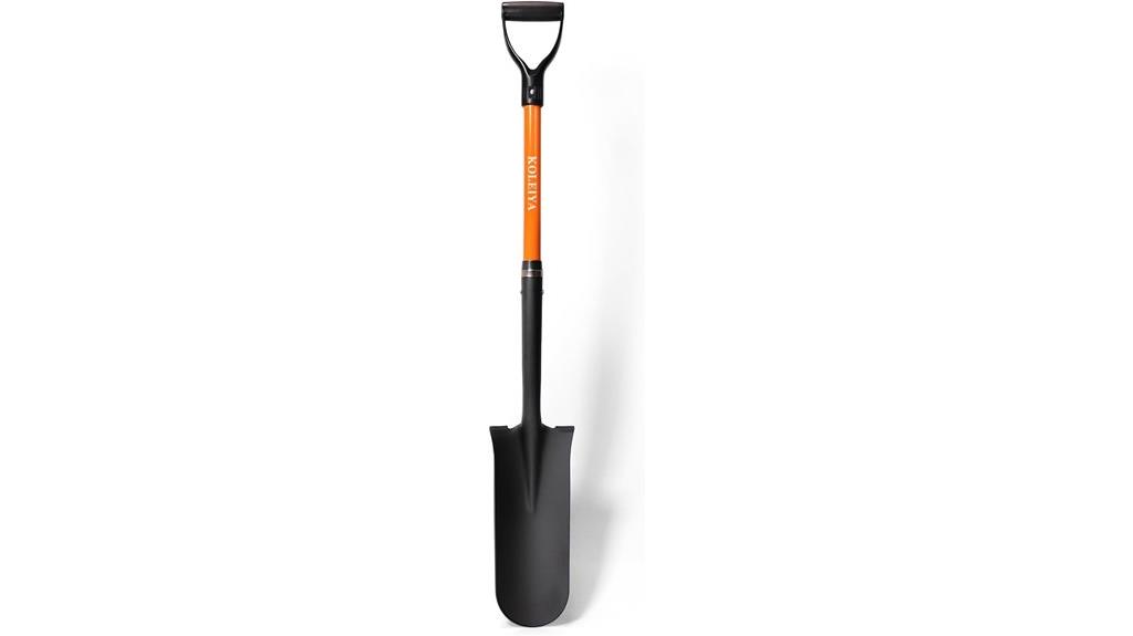 heavy duty orange fiberglass handle