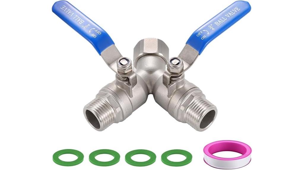 heavy duty stainless hose splitter