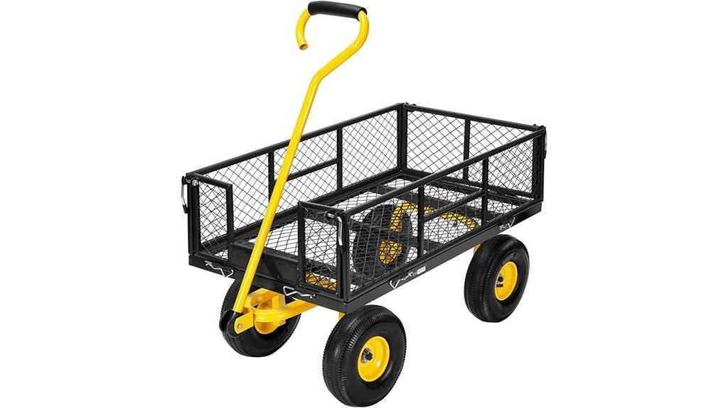 heavy duty steel garden cart