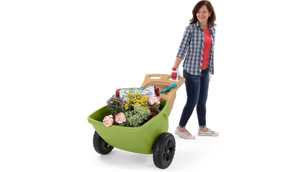 heavy duty wheelbarrow with storage