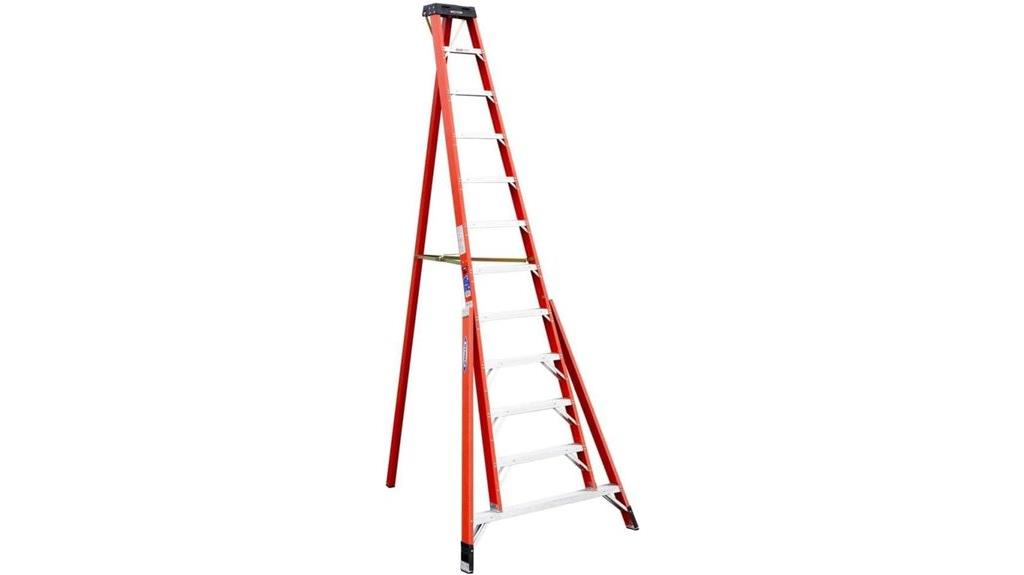 heavy fiberglass tripod ladder