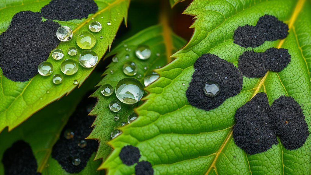 honeydew and mold on leaves