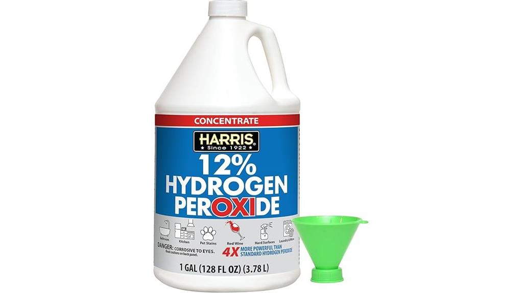 hydrogen peroxide 12 strength