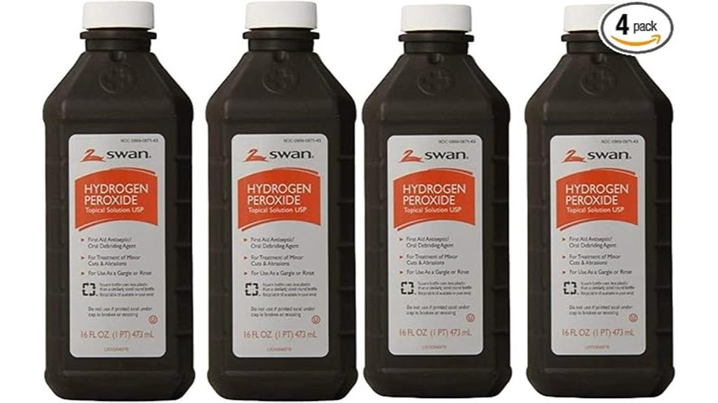 hydrogen peroxide topical packs