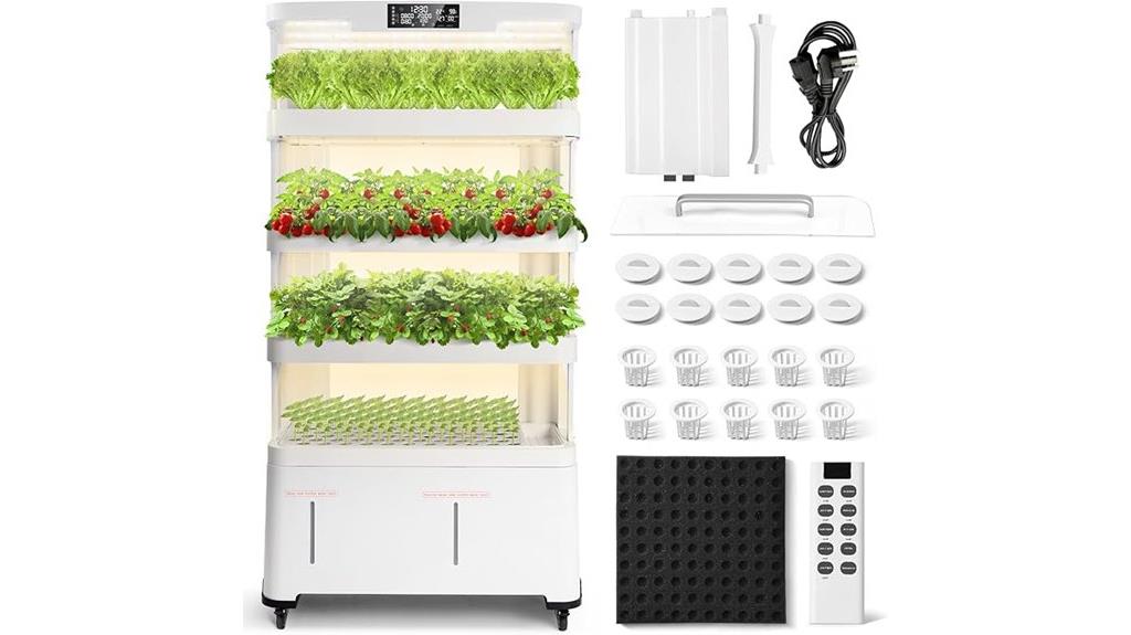hydroponic kit with 130 pods