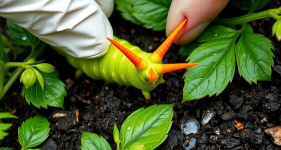 identify and hand pick hornworms