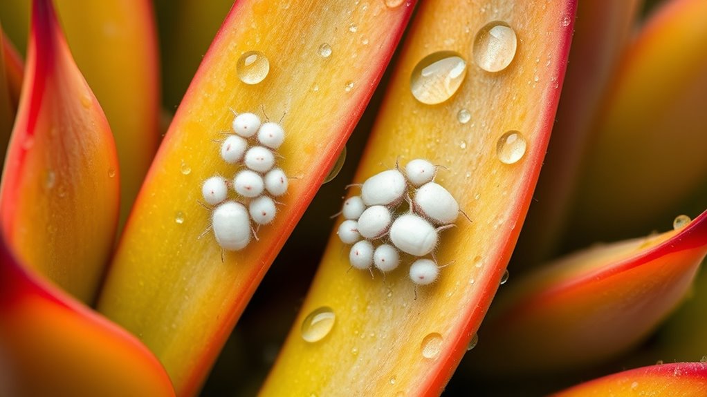 identifying white cottony clusters