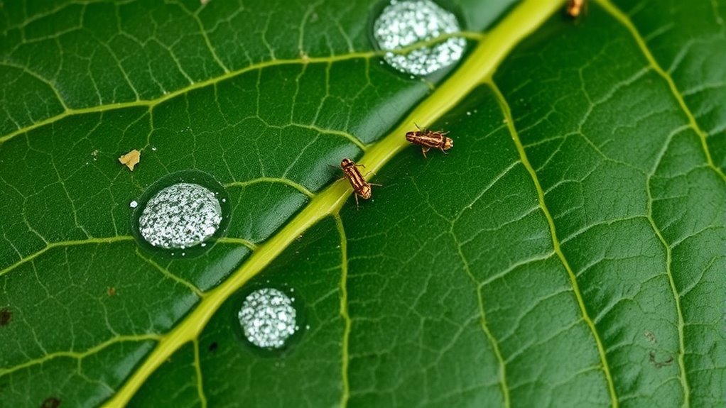 inspect leaves for damage