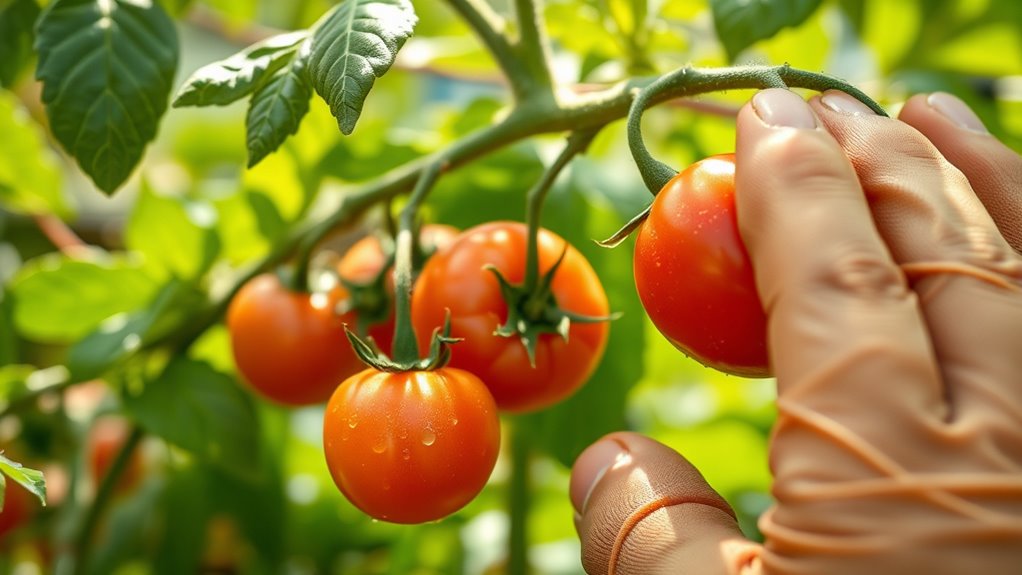 inspect plants for pest signs