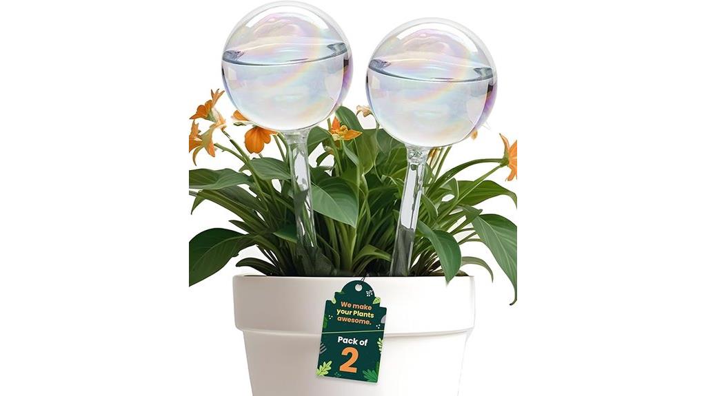 iridescent indoor plant globes