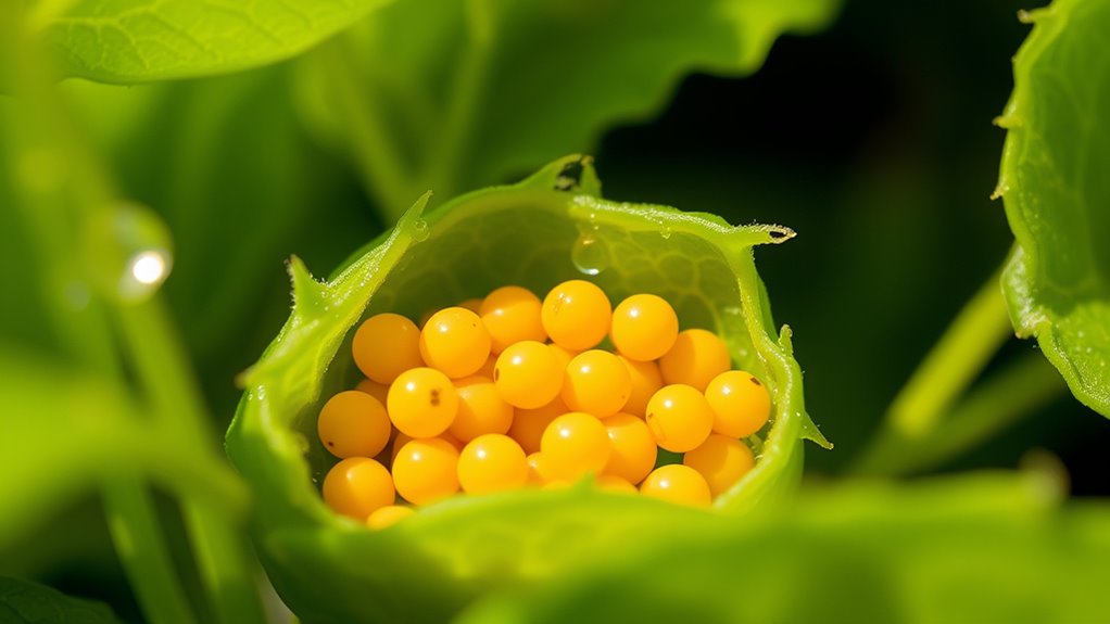 lady beetle eggs camouflage survival