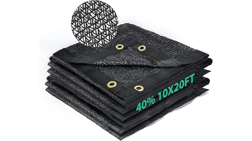 large 10x20ft shade cloth