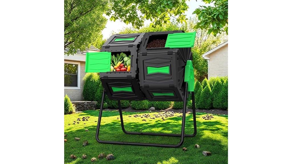 large 45 gallon rotating tumbler