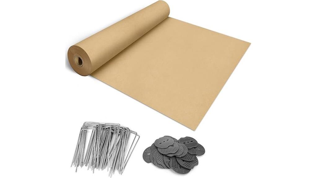 large biodegradable weed barrier