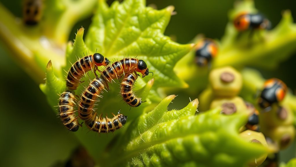 larvae hunt molt grow