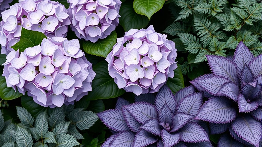 layered textured foliage contrast