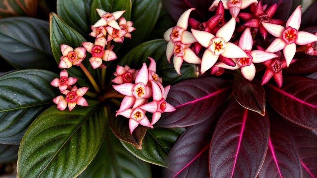 leaf color pattern differences