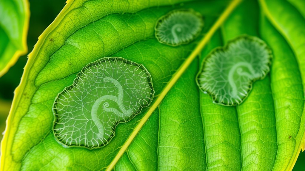 leaf miner damage detection