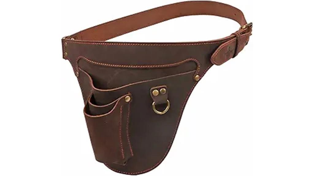 leather florist tool pouch