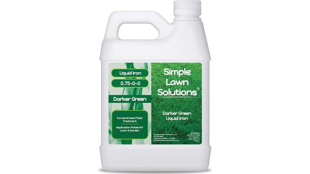 liquid iron fertilizer bottle
