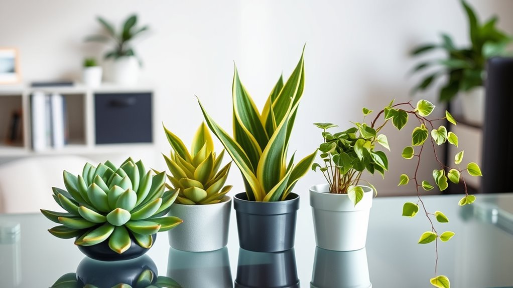 low maintenance office plants